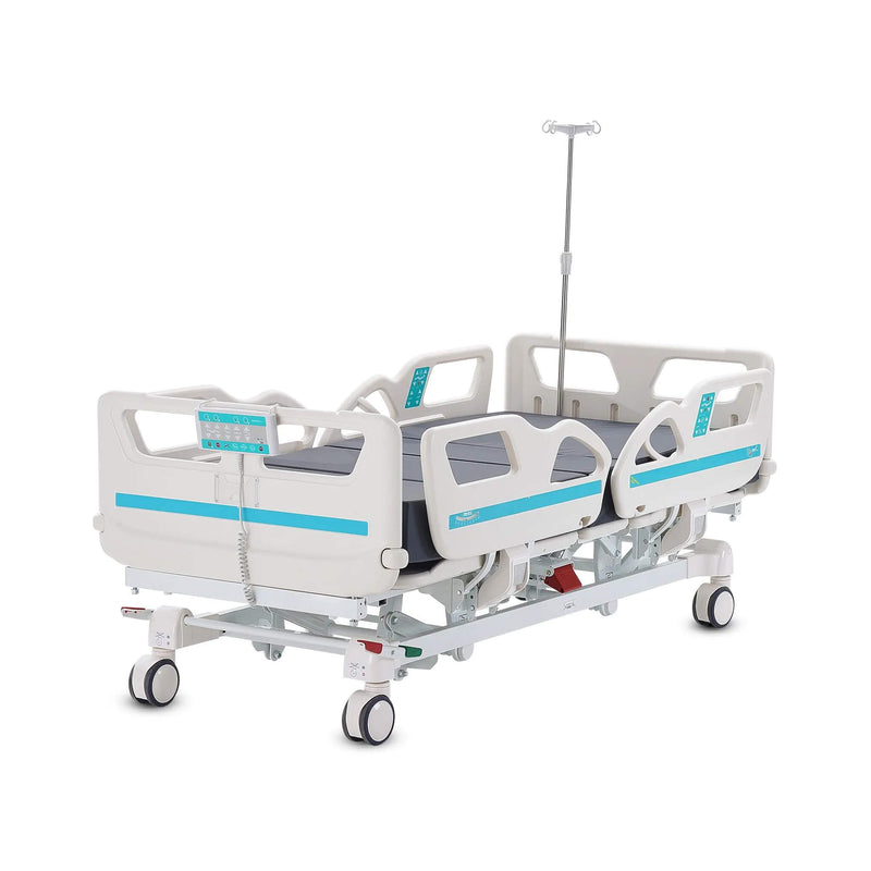 Premium 5-Function Electric Adjustable Medical Hospital Bed With Cardiac Position, 550LBS (SAK62312)