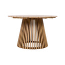 Alora Premium 5-Piece Outdoor Acacia Wood Patio Furniture Set With Braided Dining Chairs, Cushions, And Dining Table (SAK26754)