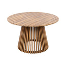 Alora Premium 5-Piece Outdoor Acacia Wood Patio Furniture Set With Braided Dining Chairs, Cushions, And Dining Table (SAK26754)