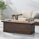 Alora Premium 56" Transitional Rectangular Outdoor Propane Gas Fire Pit Table, 50K BTU (SAK25790)