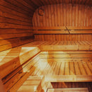 Premium 6-Person Outdoor Scandinavian ThermoWood Cube Sauna Kit With LED Lighting (SAK89146) by SAKSBY WHOLESALE