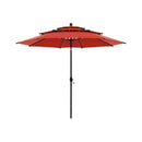 Alora Premium 6-Piece Bar Patio Furniture Set With Umbrella, Swivel Chairs, And Cushions (SAK90375)
