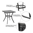 Alora Premium 6-Piece Bar Patio Furniture Set With Umbrella, Swivel Chairs, And Cushions (SAK90375)