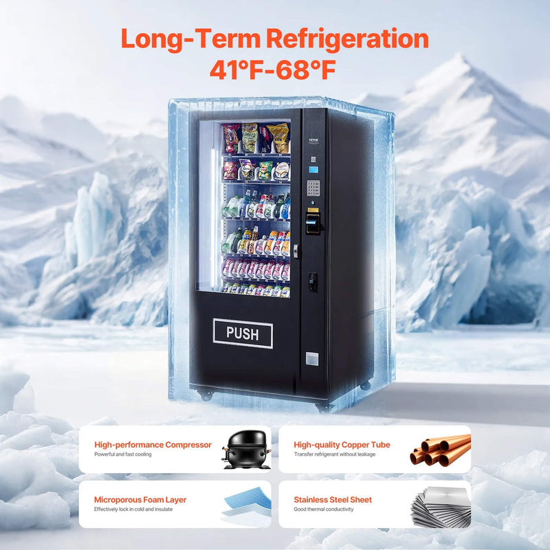 Premium 60-Slot Combo Vending Machine With ICT Bill And Coin Acceptor (SAK31842)