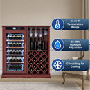 Nuvia 69-Bottle Wooden Wine Cooler Cabinet With Built-In Storage (SAK17539) by SAKSBY WHOLESALE