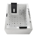 Premium 71 Inch Modern Acrylic Soaking Bathtub With Bubble Jets And LED Lighting (SAK26415)