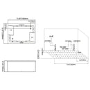 Premium 71 Inch Modern Acrylic Soaking Bathtub With Bubble Jets And LED Lighting (SAK26415)