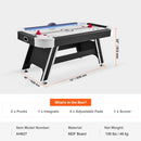 Premium 72-Inch Air Hockey Table With LED Electronic Scorer (SAK82049) by SAKSBY WHOLESALE