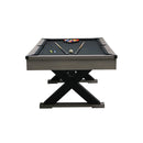 Premium 7FT Wood Billiards Pool Snooker Table Game Set With X-Shaped Legs (SAK32091)