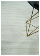 Premium 8x10 carved Texture Ivory hand knotted wool Area rug by The Rug Decor