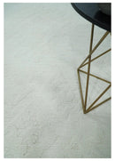 Premium 8x10 carved Texture Ivory Traditional hand knotted wool Area rug by The Rug Decor