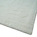 Premium 8x10 carved Texture Ivory Traditional hand knotted wool Area rug by The Rug Decor