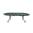 Premium 94-Inch Foldable 10-Player Poker Table With Wheels (SAK43087)