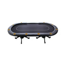 Premium 96-Inch 10-Player Oval Poker Table With Cup Holders (SAK51874) by SAKSBY WHOLESALE