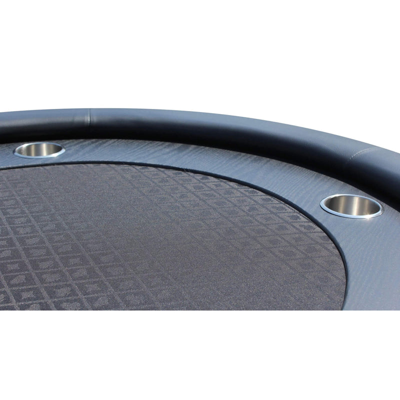 Premium 96" Oval Poker Table With Racetrack And Chips Tray (SAK66823)