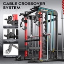 Premium All-In-One Squat Rack Power Cage With Smith Machine, 2000LBS (SAK59213)
