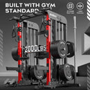 Premium All-In-One Squat Rack Power Cage With Smith Machine, 2000LBS (SAK59213)