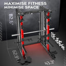 Premium All-In-One Squat Rack Power Cage With Smith Machine, 2000LBS (SAK59213)