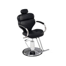 Premium Black PU Leather Reclining Barber Chair With Hydraulic Pump (SAK53892)