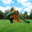 Premium Cedar Wood Swing Set With 3 Play Decks 3 Slides And Monkey Bars (SAK21486)