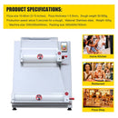 Premium Electric Commercial Pizza Dough Roller Pastry Sheeter Press Machine, 16" (SAK83627)
