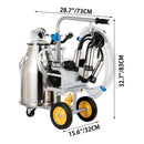 Premium Electric Cow Goat Milking Machine With Milk Bucket, 25L (95138427)