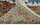 Premium Fine 9x12 Rust, Ivory and Olive Hand Knotted wool area rug by The Rug Decor