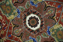 Premium Fine Knots Rust, Ivory and Olive 8x10 Hand knotted Traditional Wool Area Rug by The Rug Decor