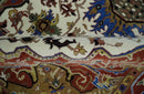 Premium Fine Knots Rust, Ivory and Olive 8x10 Hand knotted Traditional Wool Area Rug by The Rug Decor