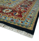 Premium Fine Olive, Brown, Black and Rust 8x10 and 9x12 Traditional Serapi wool Area Rug by The Rug Decor