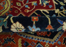 Premium Fine Olive, Brown, Black and Rust 8x10 and 9x12 Traditional Serapi wool Area Rug by The Rug Decor