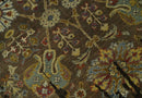 Premium Fine Transitional Brown and Olive Antique hand knotted wool Area Rug