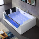 ‎Alora 71-Inch Premium Freestanding Rectangular Hydromassage Soaking Spa Bathtub (SAK28534)