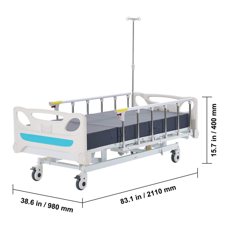 Premium Full Electric 3-Function Medical ICU Hospital Bed, 440LBS (SAK15624)
