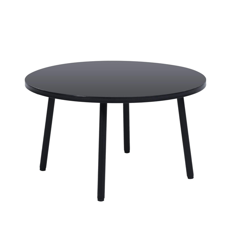 Premium Half- Moon 6-Person Curved All-Weather Outdoor Furniture Sofa Patio Set With Coffee Table And Cushions (SAK76332)