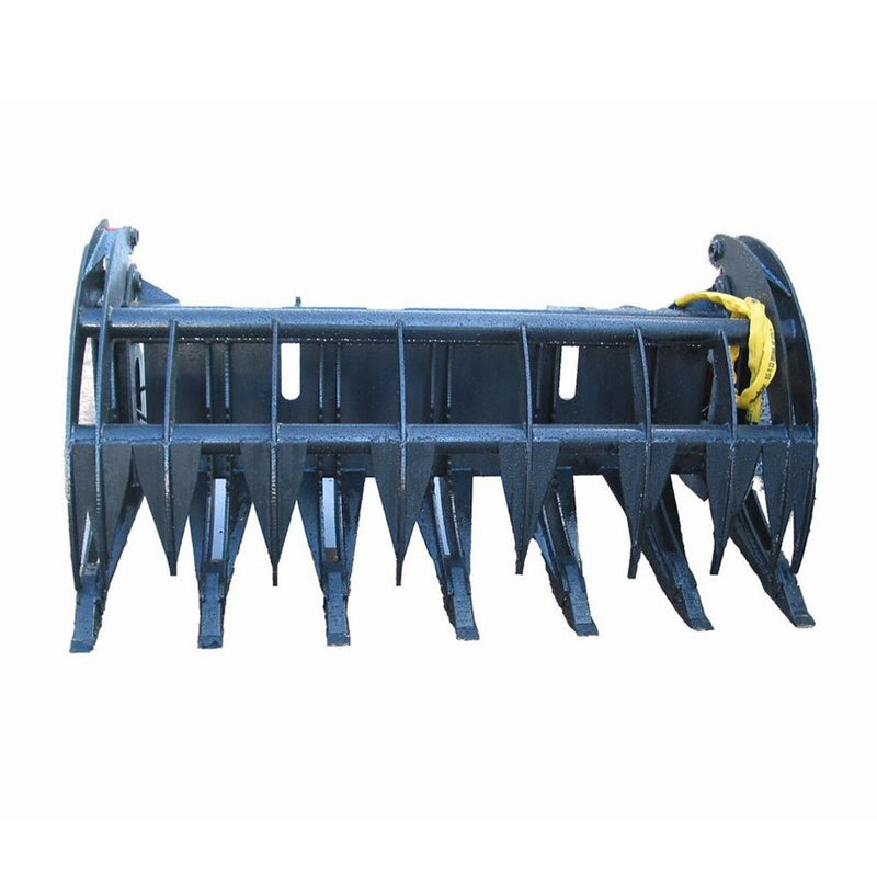Premium Heavy Duty Root Rake Grapple Skid Steer Attachment With Teeth, 74" (93528174)