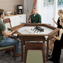 Premium 6-Person Hexagonal Game And Dining Table With Top, Mat And Cup Holders (SAK67845) by SAKSBY WHOLESALE