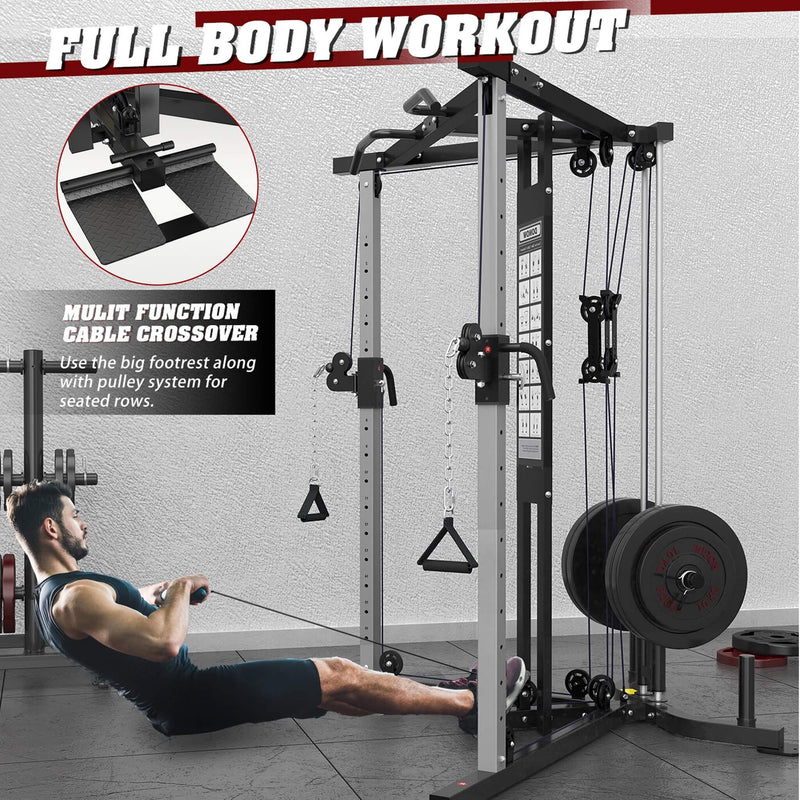Premium Home Cable Crossover Full Body Workout Fly Machine, 350LBS (SAK06341)