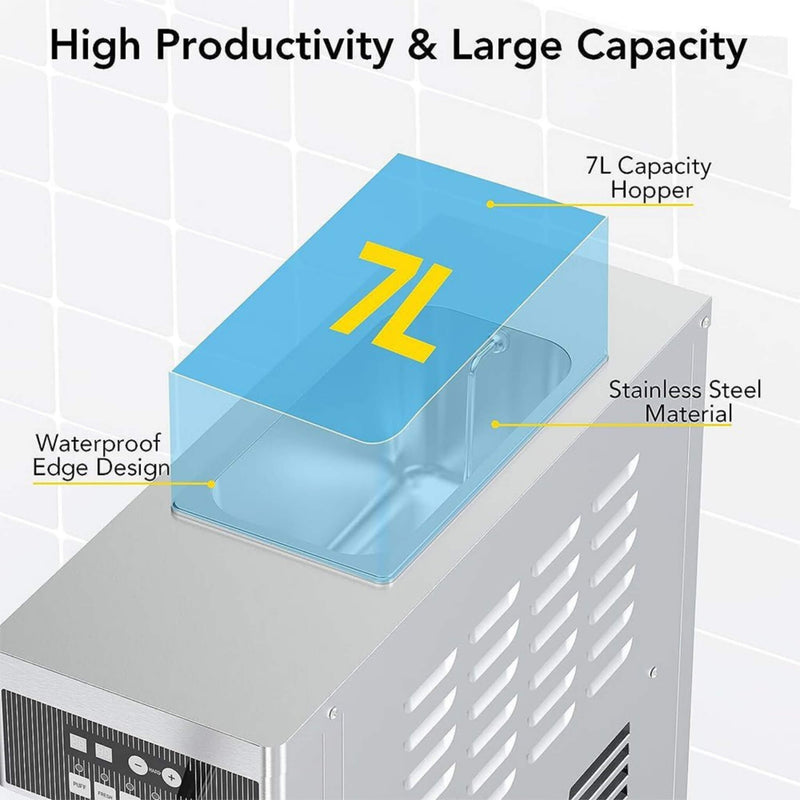 Premium Industrial Single Flavor Soft Serve Ice Cream Maker Machine, 1200W (SAK81752)