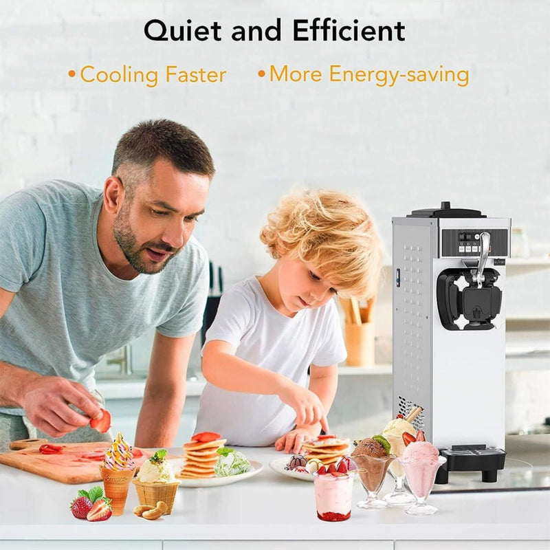 Premium Industrial Single Flavor Soft Serve Ice Cream Maker Machine, 1200W (SAK81752)