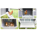 Large Heavy-Duty 113-Inch Outdoor Anti-UV Waterproof Wooden Chicken Coop Hen House (SAK32684) by SAKSBY WHOLESALE