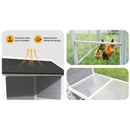 Large Heavy-Duty 113-Inch Outdoor Anti-UV Waterproof Wooden Chicken Coop Hen House (SAK32684) by SAKSBY WHOLESALE