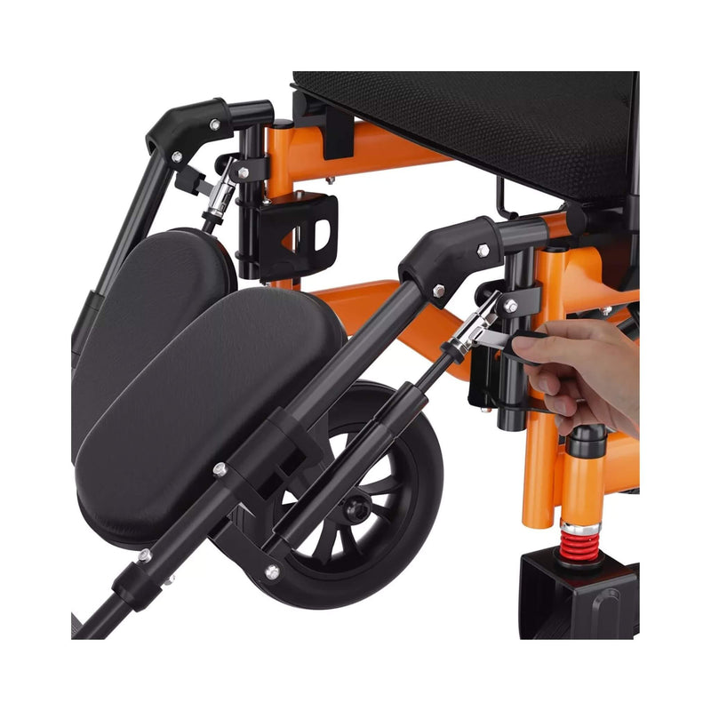 Premium Lightweight Electric Full Reclining Motorized Foldable Wheelchair (SAK91516)