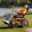 Premium Lightweight Electric Full Reclining Motorized Foldable Wheelchair (SAK91516)