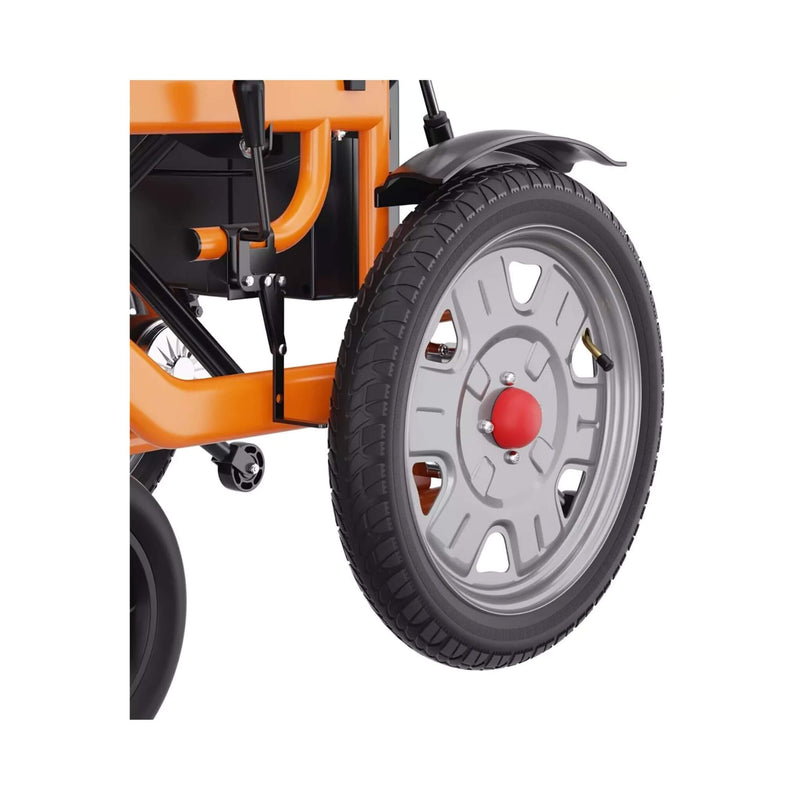 Premium Lightweight Electric Full Reclining Motorized Foldable Wheelchair (SAK91516)