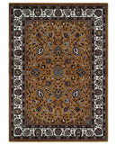 Premium Look 5x7 Rust, Ivory and Brown Traditional Floral Area Rug