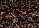 Premium Look 5x7 Woven Maroon and Ivory Traditional Pattern Area Rug