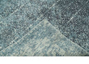 Premium look antique Design Teal, Charcoal and Ivory 5x8 Hand loom wool and Viscose Area Rug