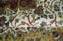 Premium Look Ivory, Rust and Gold 8x10 Hand knotted Traditional Wool Area Rug by The Rug Decor