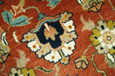 Premium look Rust and Ivory Traditional Floral Fine Hand knotted 8x10 wool area rug by The Rug Decor